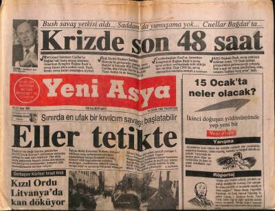 Yeni Asya Gazetesi 14 Ocak 1991 - Doğum Günü Hediyesi GZ55581 - 1