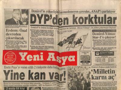 Yeni Asya Gazetesi 15 Ekim 1991 - Milletin Karnı Aç GZ104282 - 1