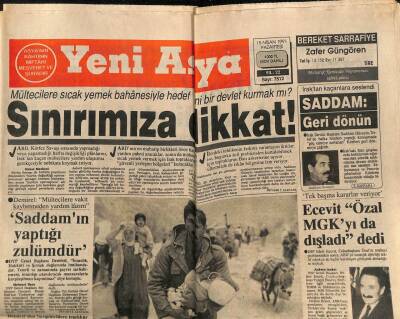 Yeni Asya Gazetesi 15 Nisan 1991 - Sınırımıza Dikkat GZ104288 - 1