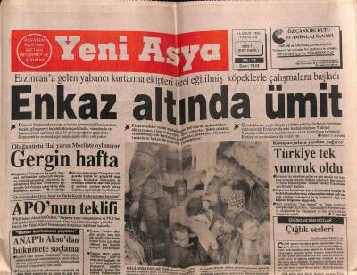 Yeni Asya Gazetesi 16 Mart 1992 - Doğum Günü Hediyesi GZ56081 - 1