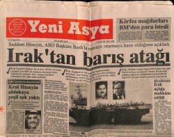 Yeni Asya Gazetesi 17 Ağustos 1990 - Kral Hüseyin Ablukaya Yeşil Işık Yaktı GZ62970 - 2