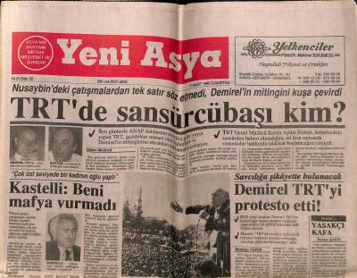 Yeni Asya Gazetesi 17 Mart 1990 - Doğum Günü Hediyesi GZ55564 - 1