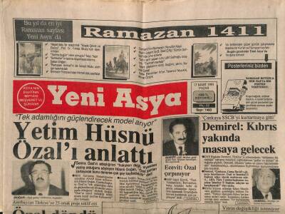 Yeni Asya Gazetesi 17 Mart 1991 - Iraka 88 Bin Ton Bomba Bırakılmış ! GZ87654 - 1
