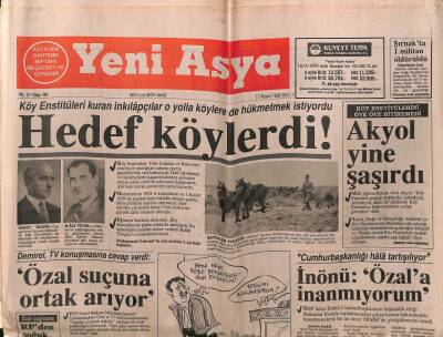 Yeni Asya Gazetesi 17 Nisan 1990 - Doğum Günü Hediyesi GZ55593 - 1