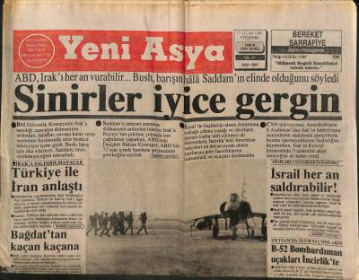 Yeni Asya Gazetesi 17 Ocak 1991 - Irakta Sinirler İyice Gergin GZ104367 - 1