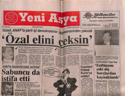 Yeni Asya Gazetesi 18 Mart 1990 - Doğum Günü Hediyesi GZ55551 - 1