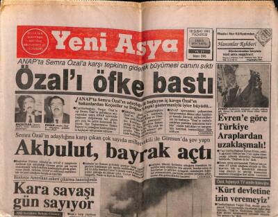 Yeni Asya Gazetesi 18 Şubat 1991 - Doğum Günü Hediyesi GZ56089 - 1