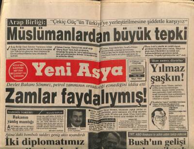 Yeni Asya Gazetesi 18 Temmuz 1991 - Zamlar Faydalıymış! GZ104269 - 1