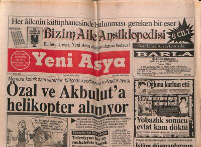 Yeni Asya Gazetesi 19 Ekim 1990 - Doğum Günü Hediyesi GZ55568 - 1