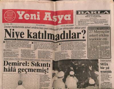 Yeni Asya Gazetesi 19 Eylül 1990 - ABD Körfeze Yerleşti GZ62992 - 1