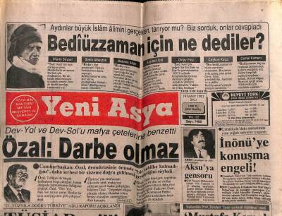 Yeni Asya Gazetesi 19 Mart 1991 - Doğum Günü Hediyesi GZ56098 - 1