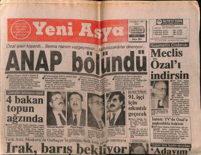 Yeni Asya Gazetesi 19 Şubat 1991 - Doğum Günü Hediyesi GZ56088 - 1