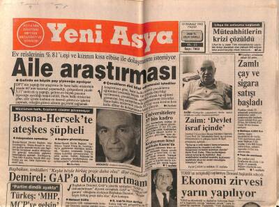 Yeni Asya Gazetesi 19 Temmuz 1992 - Doğum Günü Hediyesi GZ56092 - 1