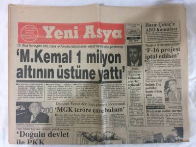 Yeni Asya Gazetesi 2 Ağustos 1991 - İstanbul Yine Tarihi Günler Yaşayacak GZ72951 - 1