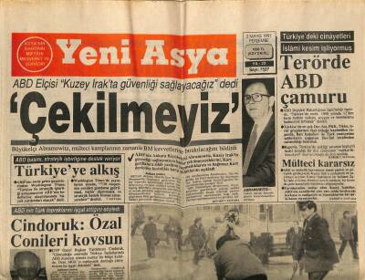 Yeni Asya Gazetesi 2 Mayıs 1991 - Terörde ABD Çamuru, Zam Dalga Dalga GZ104375 - 1