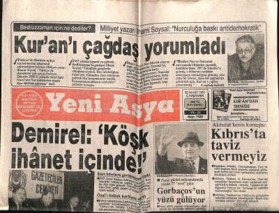 Yeni Asya Gazetesi 20 Mart 1991 - Doğum Günü Hediyesi GZ55550 - 1