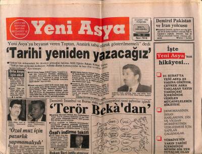 Yeni Asya Gazetesi 20 Şubat 1992 - Doğum Günü Hediyesi GZ56083 - 1