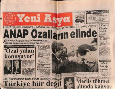 Yeni Asya Gazetesi 21 Mayıs 1991 - Doğum Günü Hediyesi GZ56111 - 1