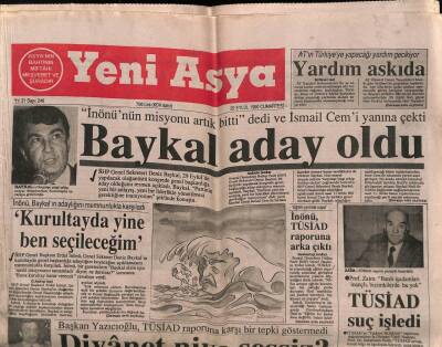 Yeni Asya Gazetesi 22 Eylül 1990 - Körfezde Irakı Kuşatma Planı GZ62989 - 2