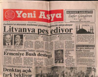 Yeni Asya Gazetesi 22 Nisan 1990 - Doğum Günü Hediyesi GZ55597 - 1