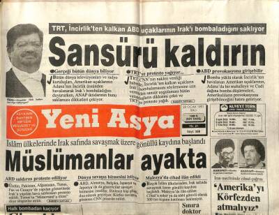 Yeni Asya Gazetesi 22 Ocak 1991 - Müslümanlar Ayakta, İran Meclisinde Cihad Çağrısı GZ104368 - 1