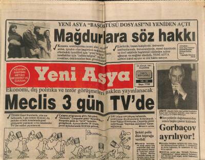 Yeni Asya Gazetesi 23 Aralık 1991 - Gorbaçov Ayrılıyor GZ104323 - 1