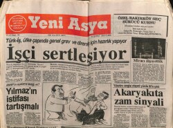 Yeni Asya Gazetesi 23 Şubat 1990 - İşçi Sertleşiyor GZ61483 - 1
