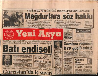 Yeni Asya Gazetesi 24 Aralık 1991 - Doğum Günü Hediyesi GZ55600 - 1