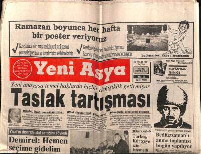 Yeni Asya Gazetesi 24 Mart 1991 - Doğum Günü Hediyesi GZ55559 - 1