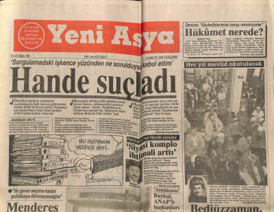 Yeni Asya Gazetesi 24 Mayıs 1990 - Aydın Menderes Beklemede GZ104327 - 1