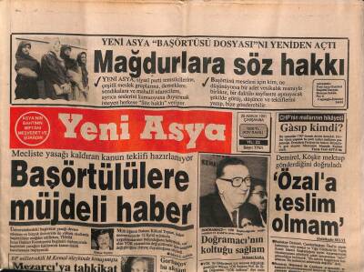 Yeni Asya Gazetesi 25 Aralık 1991 - Doğum Günü Hediyesi GZ55598 - 1