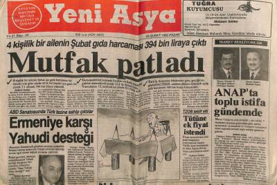 Yeni Asya Gazetesi 25 Şubat 1990 - Ermeniye Karşı Yahudi Desteği GZ61494 - 2
