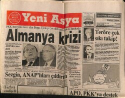 Yeni Asya Gazetesi 26 Mart 1992 - Almanya Krizi GZ61488 - 1