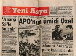 Yeni Asya Gazetesi 26 Mart 1992 - Aponun Ümidi Özal GZ61495 - 2