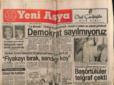 Yeni Asya Gazetesi 28 Şubat 1990 - Türk-İş Sağ-Kur Kandırmaca GZ61487 - 1