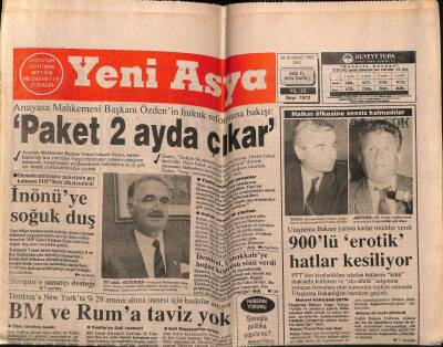 Yeni Asya Gazetesi 28 Temmuz 1992 - Doğum Günü Hediyesi GZ56097 - 1