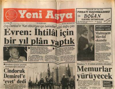 Yeni Asya Gazetesi 29 Ekim 1990 - Evrenİhtilal İçin Bir Yıl Plan Yaptık GZ104294 - 1