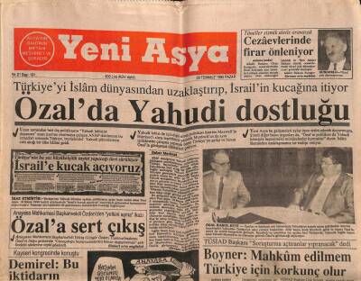 Yeni Asya Gazetesi 29 Temmuz 1990 - Yılmaz Güneyin Filmine İzin Yok ! GZ87393 - 1