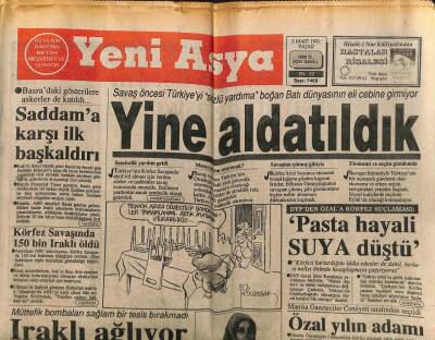Yeni Asya Gazetesi 3 Mart 1991 - Saddama Karşı İlk Başkaldırı GZ104340 - 1