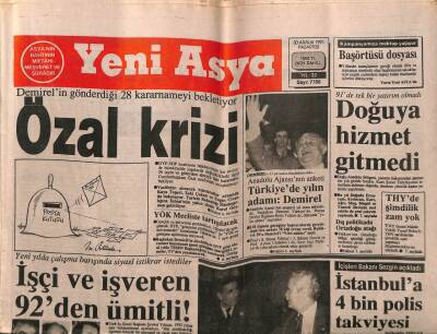 Yeni Asya Gazetesi 30 Aralık 1990 - Doğum Günü Hediyesi GZ55561 - 1