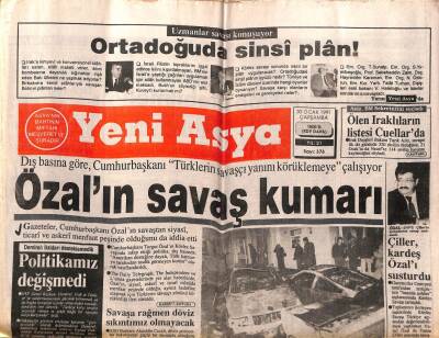 Yeni Asya Gazetesi 30 Ocak 1991 - Doğum Günü Hediyesi GZ55556 - 1