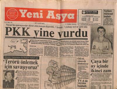 Yeni Asya Gazetesi 31 Temmuz 1990 - Akbulut , Kastamonuda Atatürk Heykeli Açtı GZ87392 - 1