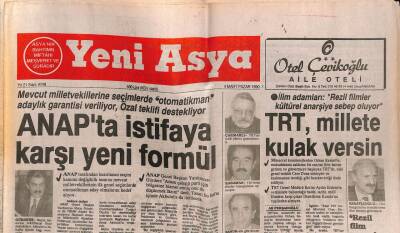 Yeni Asya Gazetesi 4 Mart 1990 - ANAPta İstifaya Karşı Yeni Formül GZ62994 - 1