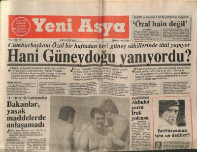 Yeni Asya Gazetesi 4 Mayıs 1990 - Mutfak Masrafı Kabardı GZ104331 - 1