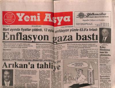 Yeni Asya Gazetesi 5 Nisan 1990 - Enflasyon Gaza Bastı GZ56235 - 1