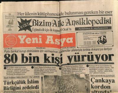 Yeni Asya Gazetesi 5 Ocak 1991 - Suudi Arabistan Basını Atatürkü Irkçı Gösterdi GZ104250 - 1