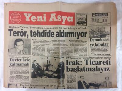 Yeni Asya Gazetesi 6 Ağustos 1991 - Özal Yine ANAP Propagandası Yaptı GZ72937 - 2