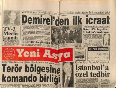 Yeni Asya Gazetesi 6 Aralık 1991 - Sarpa Rus Akını GZ104261 - 1