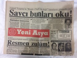 Yeni Asya Gazetesi 6 Kasım 1990 - Baker , Özalı Savaşa Çekecek GZ72979 - 2