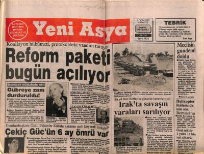 Yeni Asya Gazetesi 6 Ocak 1992 - Doğum Günü Hediyesi GZ55577 - 1